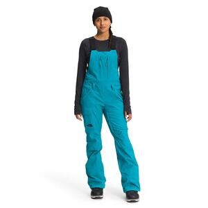 The North Face Women's Freedom Bib Snowboard Ski DryVent Enamel Blue Large REG